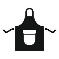 Kochschürzen-Symbol, einfacher Stil vektor