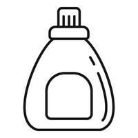 maträtt rengöringsmedel flaska ikon, översikt stil vektor