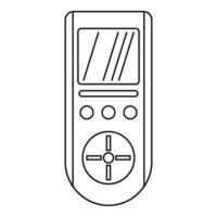 Symbol für digitale Fernbedienung, Umrissstil vektor