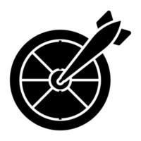 Schlagbrett-Symbol in solidem Design vektor