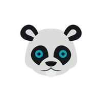 Panda-Symbol, flacher Stil vektor