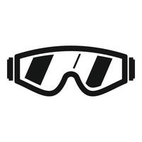 Schutzbrillen-Symbol, einfacher Stil vektor