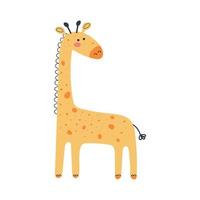 süße Giraffe entzückend vektor