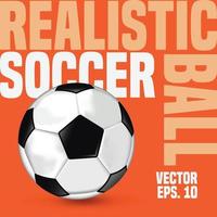 realistischer Fußball vektor