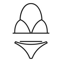 Modell-Badeanzug-Symbol, Umrissstil vektor