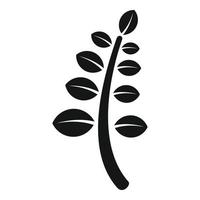 Stößel-Kräuter-Pflanzen-Ikone, einfacher Stil vektor