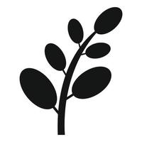 krydda växter ikon, enkel stil vektor