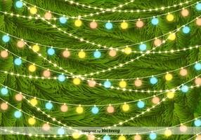 Weihnachtsbaums auf Pine Needles Vektor Hintergrund