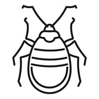 Käfer-Insektensymbol, Umrissstil vektor