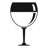 Aroma-Weinglas-Symbol, einfacher Stil vektor