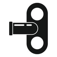 Schlüssel-Wecker-Reparatur-Symbol, einfachen Stil vektor