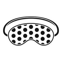 Party-Schlafmasken-Symbol, einfacher Stil vektor