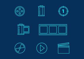 Free Film Vector Linie Icons