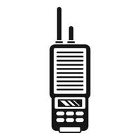 tragbare Walkie-Talkie-Ikone, einfacher Stil vektor