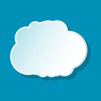 Cumulus-Wolkensymbol vektor