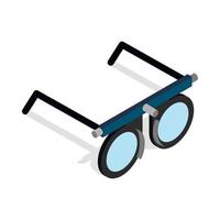 glasögon för syn testning ikon vektor