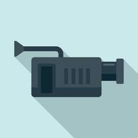 TV video kamera ikon, platt stil vektor