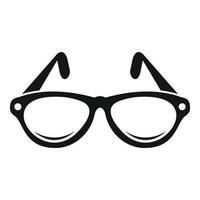 Untersuchungsbrillen-Symbol, einfacher Stil vektor