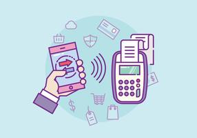 NFC Payment Illustration vektor