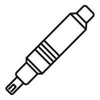 Tätowiermaschinen-Nadel-Symbol, Umriss-Stil vektor