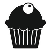 Kaffee-Cupcake-Symbol, einfacher Stil vektor
