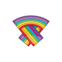 LGBT-Flaggensymbol, Cartoon-Stil vektor
