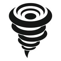 Wirbelwind-Tornado-Symbol, einfacher Stil vektor