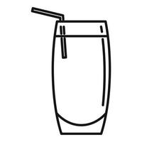 Getränk-Soda-Symbol, Umrissstil vektor