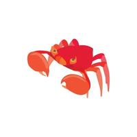 hav krabba ikon, tecknad serie stil vektor