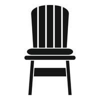 bequeme Outdoor-Stuhl-Ikone, einfacher Stil vektor