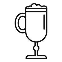 bartender dryck ikon, översikt stil vektor