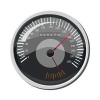 grå hastighetsmätare ikon, tecknad serie stil vektor