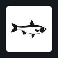 lax fisk ikon, enkel stil vektor