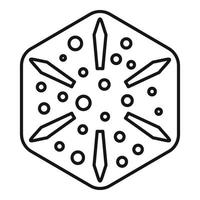 dekoriertes Kekssymbol, Umrissstil vektor