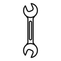 Autoschlüssel-Symbol aus Stahl, Umrissstil vektor