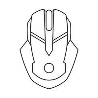 Gaming-Maus-Symbol, Umrissstil vektor