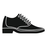 Mann Schuhreparatur Symbol, einfachen Stil vektor