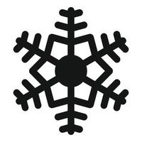 neue Schnee Schneeflocke-Symbol, einfachen Stil vektor