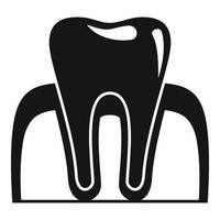 Zahnanästhesie-Symbol, einfacher Stil vektor