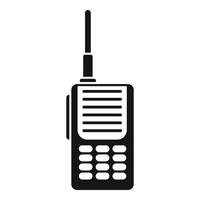 Safari-Jagd-Walkie-Talkie-Symbol, einfacher Stil vektor