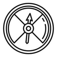 Druckbarometer-Symbol, Umrissstil vektor