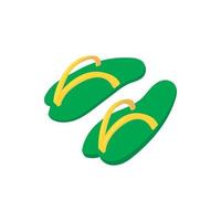 Sommer-Flip-Flops-Symbol, Cartoon-Stil vektor