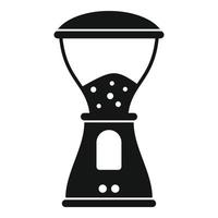 Symbol für elektrische Kaffeemühle, einfacher Stil vektor