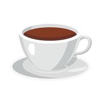 Tasse Kaffee-Symbol, Cartoon-Stil vektor