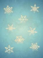 åldrig vinter- kort med halvton tryckt snöflingor vektor