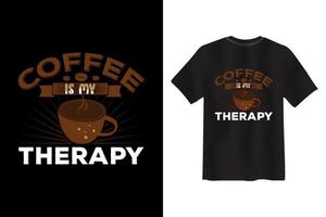 bestes T-Shirt-Design für Kaffeeliebhaber und Kaffee-T-Shirt-Design vektor