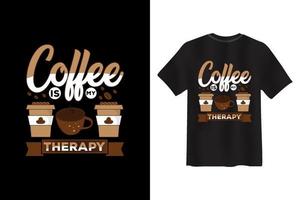 Kaffee-T-Shirt-Design-Paket, Kaffee-T-Shirt-Design-Zitate, lustiges T-Shirt-Design vektor