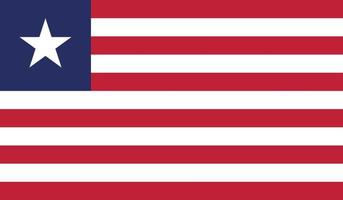 Liberia flagga bild vektor