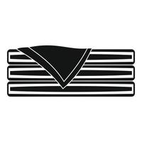 Sortiertes Handtuch-Symbol, einfacher Stil vektor