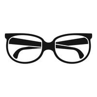glasögon ikon, enkel stil vektor